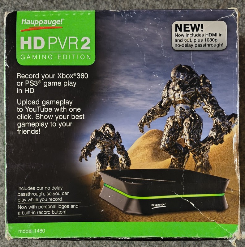 Hauppauge HDPVR2 gaming edition model 1480 rev B1 gaming video recorder