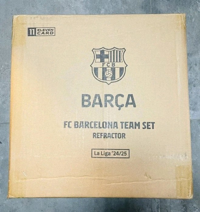 2024 Barcelona Refractor Set Sealed Case 24 Boxes Elevencard Messi, Yamal, card 