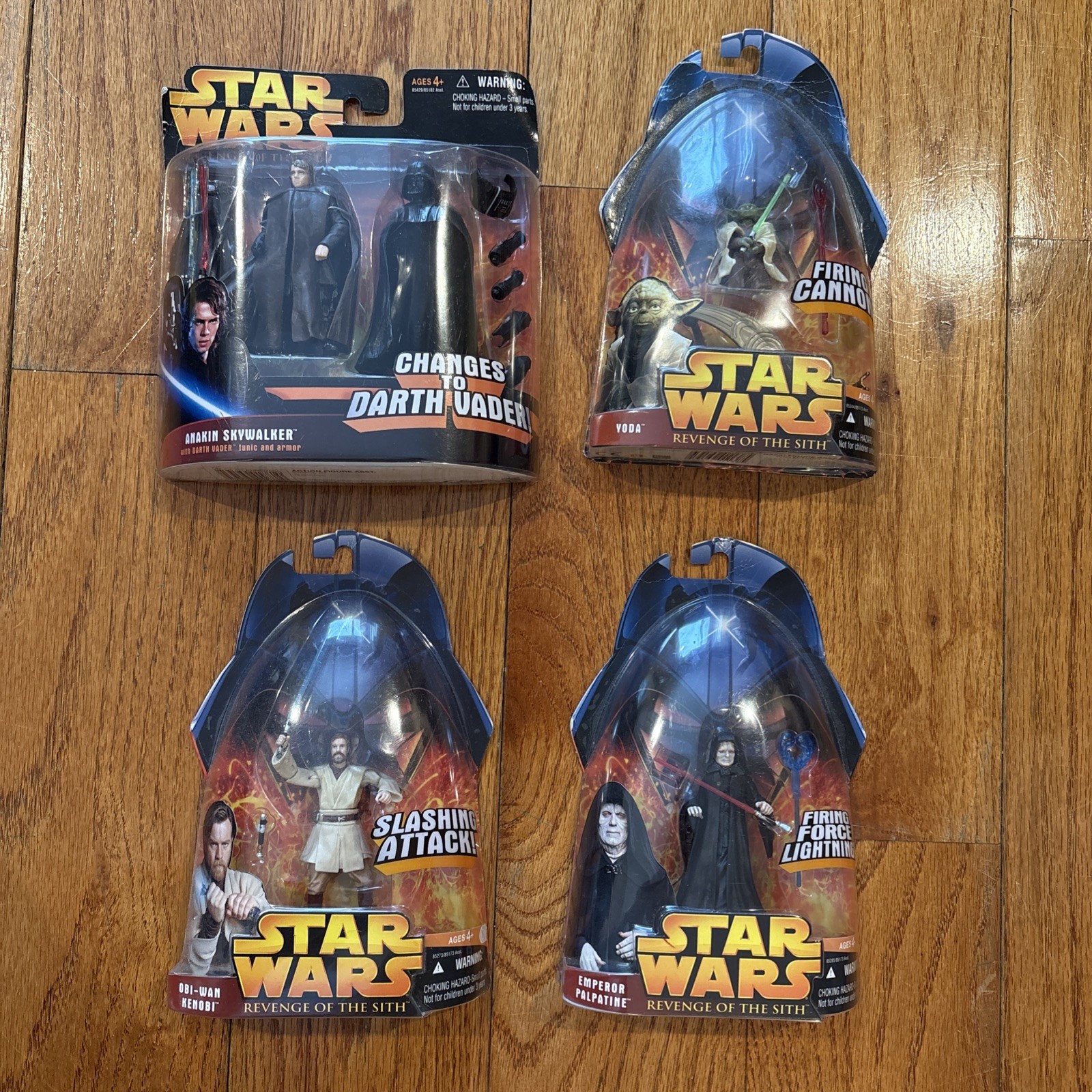 S. Anakin, Yoda, Palpatine, Obi-wan