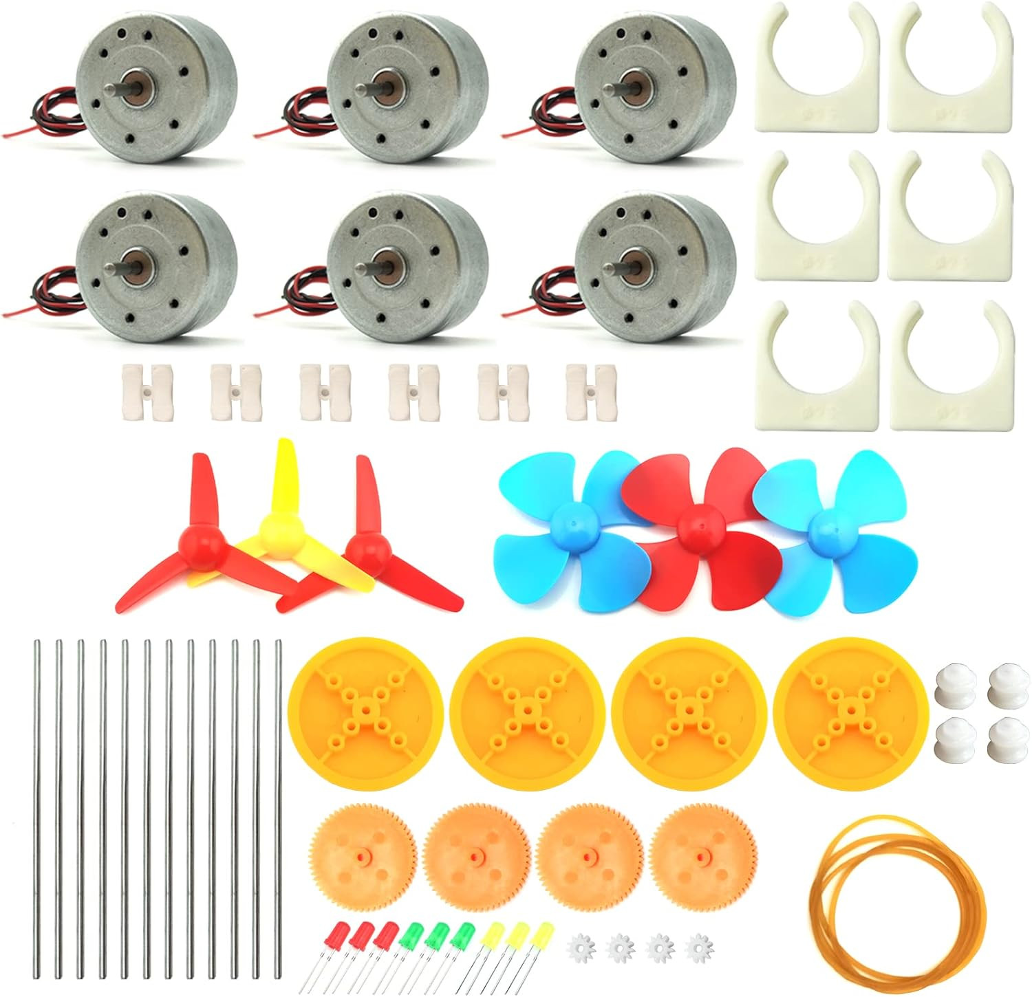6 Set Mini Generator Motors 3V-12V DC Motor Electric Motor w