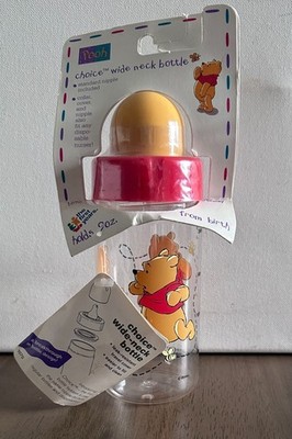 Vintage 1995 The First Years Winnie The Pooh Choice Wide Neck Baby Bottle 9oz