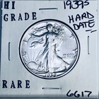 1939 S LIBERTY WALKING SILVER HALF DOLLAR HI GRADE U.S. MINT RARE COIN 6617