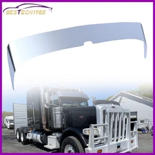 430 Stainless Steel Hood Shield Bug Deflector For 2007 - 2018 Peterbilt 388/389