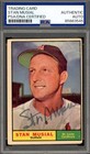 Stan Musial PSA DNA Vintage Signed 1961 Topps Autograph