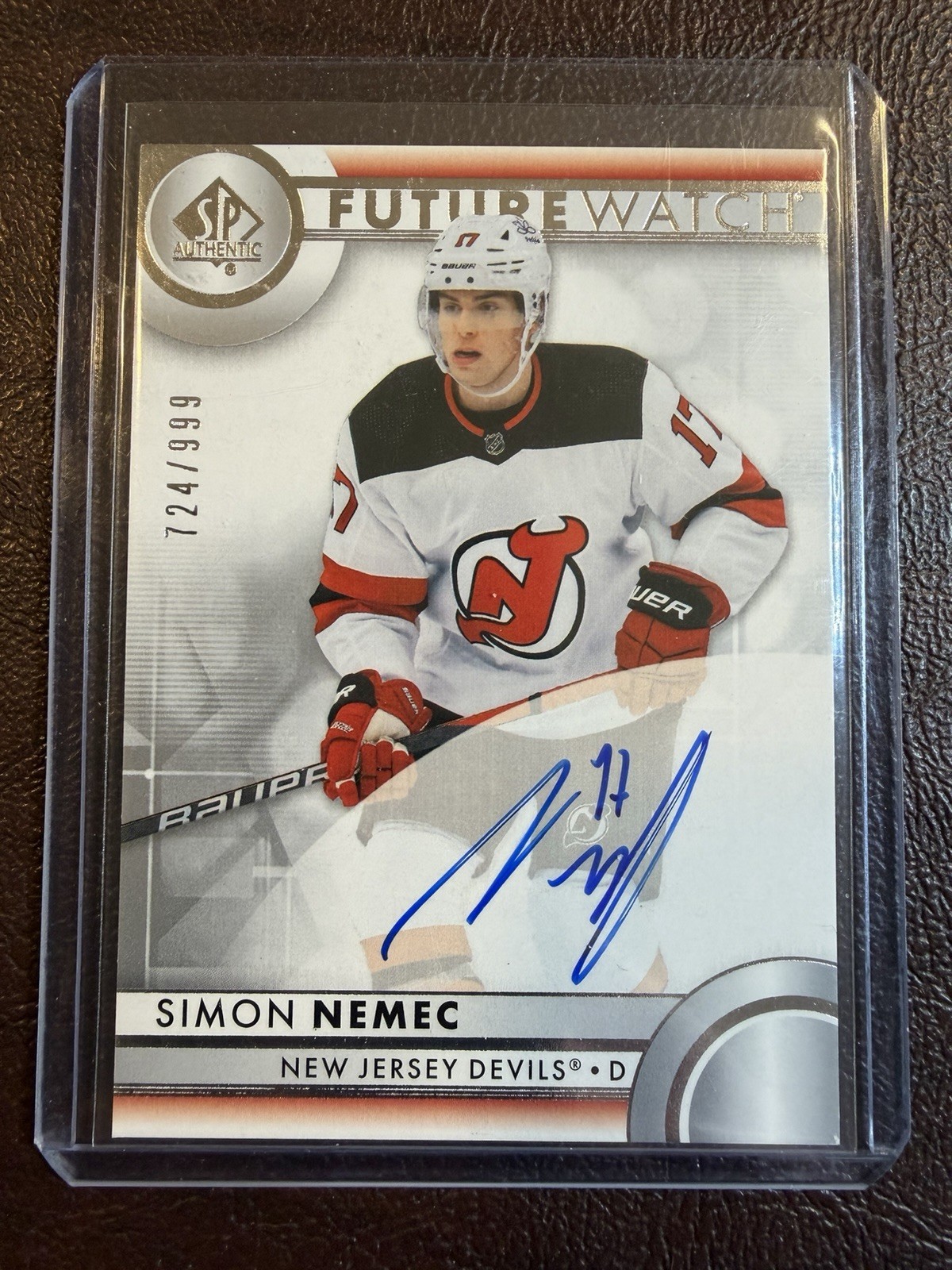23-24 Sp Authentic Future Watch Simon Nemec Auto 724/999