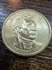 2008 P James Monroe Presidential Dollar Coin Circulated US Mint