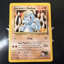 Giovanni's Machop #72/132 Gym Challenge Unlimited Pokemon TCG  on eBay