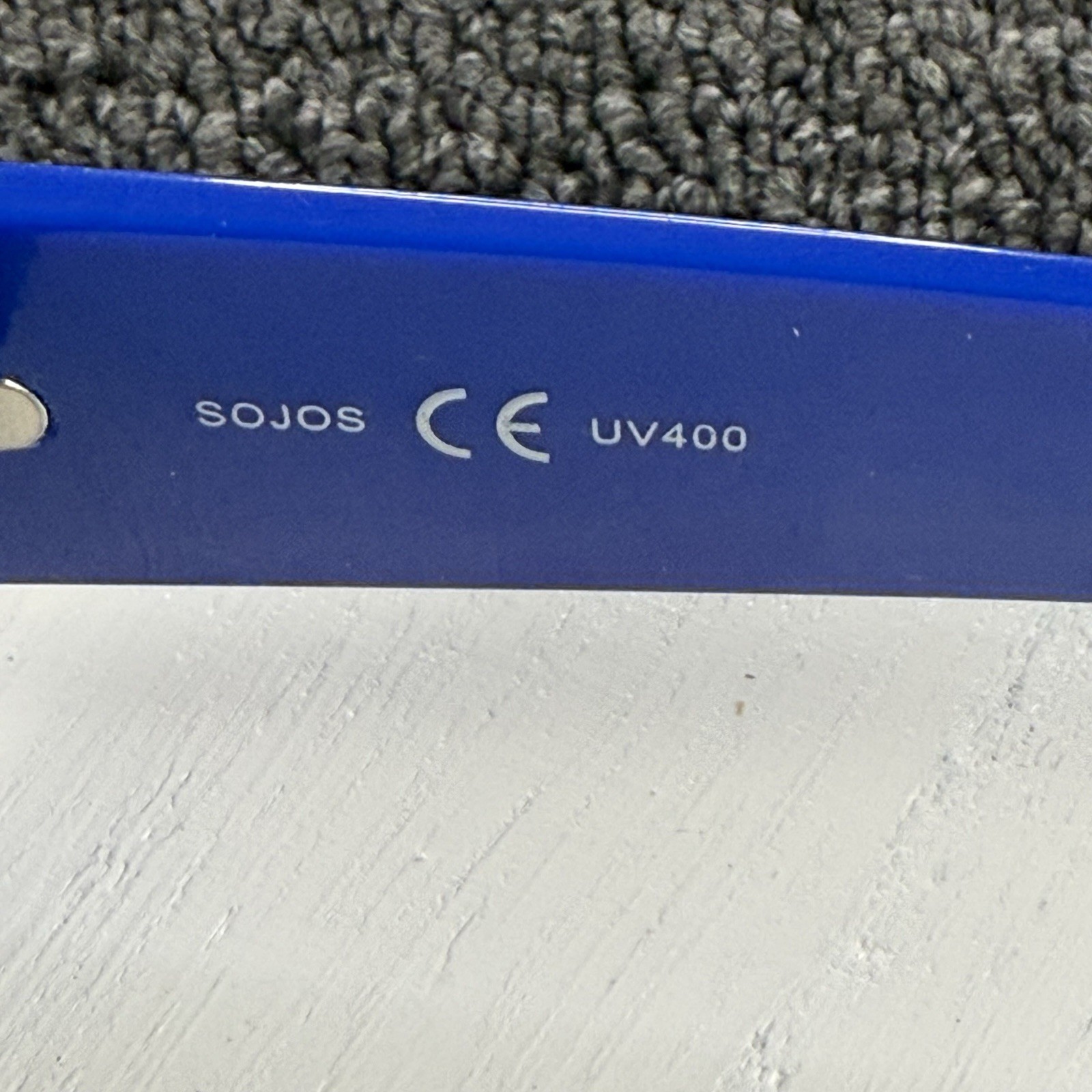 SOJOS Rectangular Sunglasses Frames Blue Glossy F… - image 8