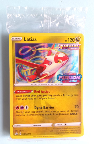POKEMON SWORD SHIELD LATIAS #SWSH171 BLACK STAR PROMO HOLO FUSION STRIKE SEALED
