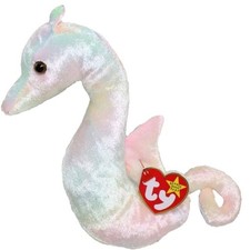 TY Beanie Baby - NEON the Seahorse 7.5 inch - MWMT's Stuffed Animal Toy