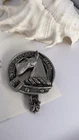 Vintage 1990 The Great Scotsman Don McKee Brooch Pin Pewter Costume Jewelry 🩶