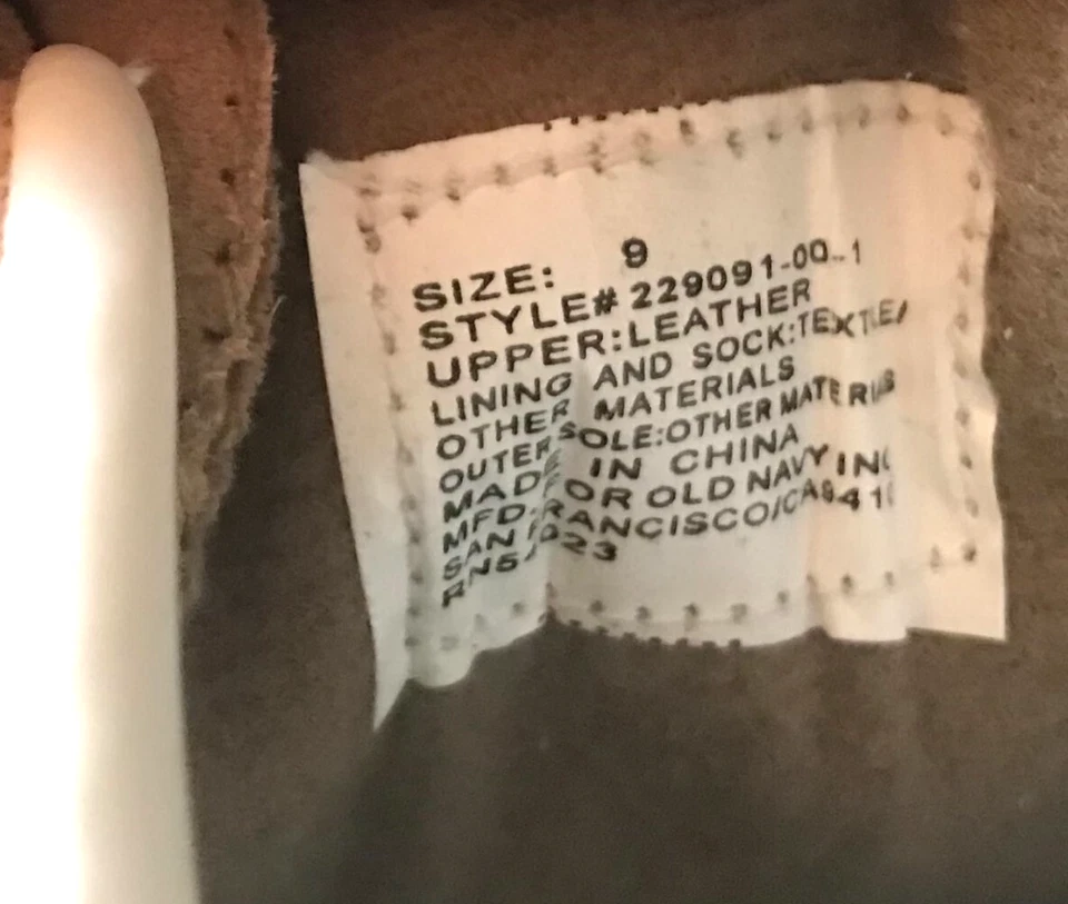 Zapatillas deportivas Old Navy para niños marrón tostado de gamuza niño o unisex cómodas talla 9 niño pequeño nuevas con etiquetas Foto 2 de 3