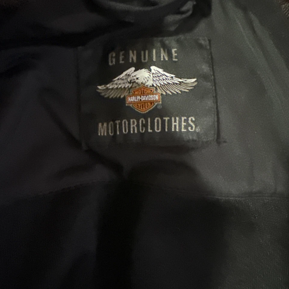 Harley Davidson Genuine XL Reflective Motorclothes Jacket. Plus Pair Of Gloves M - Image 4 of 4