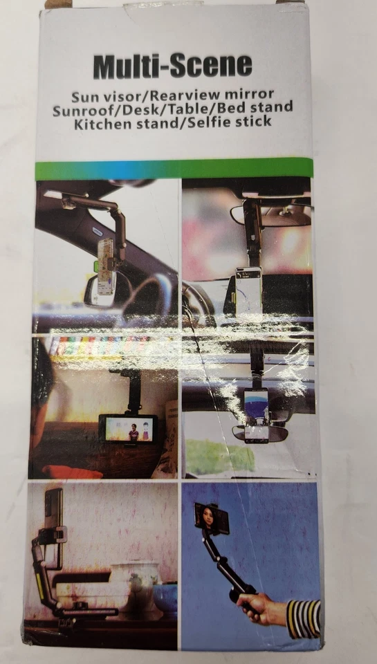 2x Soporte para teléfono con clip para visera solar para automóvil, base de montaje para visera compatible con teléfono celular Foto 4 de 4