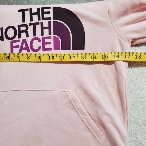 The North Face Girl's Medium 10 12 Graphic Hoodie Pullover Purple Logo Athletic - Picture 5 of 7