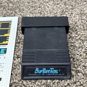 BurgerTime Atari 2600 Video Game Cartridge With Manual 1982. Tested 