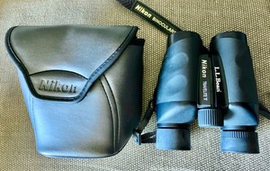 Nikon Travelite V 8x25 5.6 AK Binoculars L.L.Bean Edition w/ Case Black