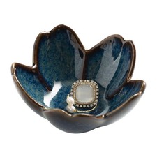 Flower Ring Holder Dish, Ceramic Jewelry Tray Dish, Small Trinket Dish, Jewel...
