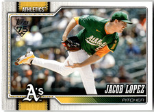 2026 Topps #76 JACOB LOPEZ Oakland Athletics MLB Baseball