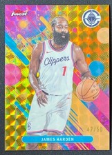 James Harden 2025-26 Topps Finest Common Gold Geometric Refractor Base /50 #78