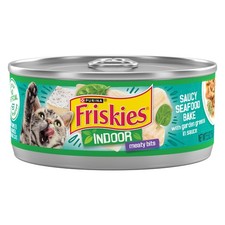 Purina Friskies Indoor Cat Food 5.5 Ounce (Pack of 24), Saucy Seafood Bake 3.70 per gallon