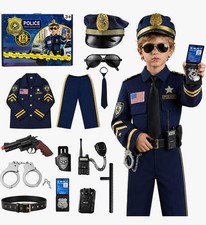 12 pcs Kids Police Officer Costume for Halloween Size 3T