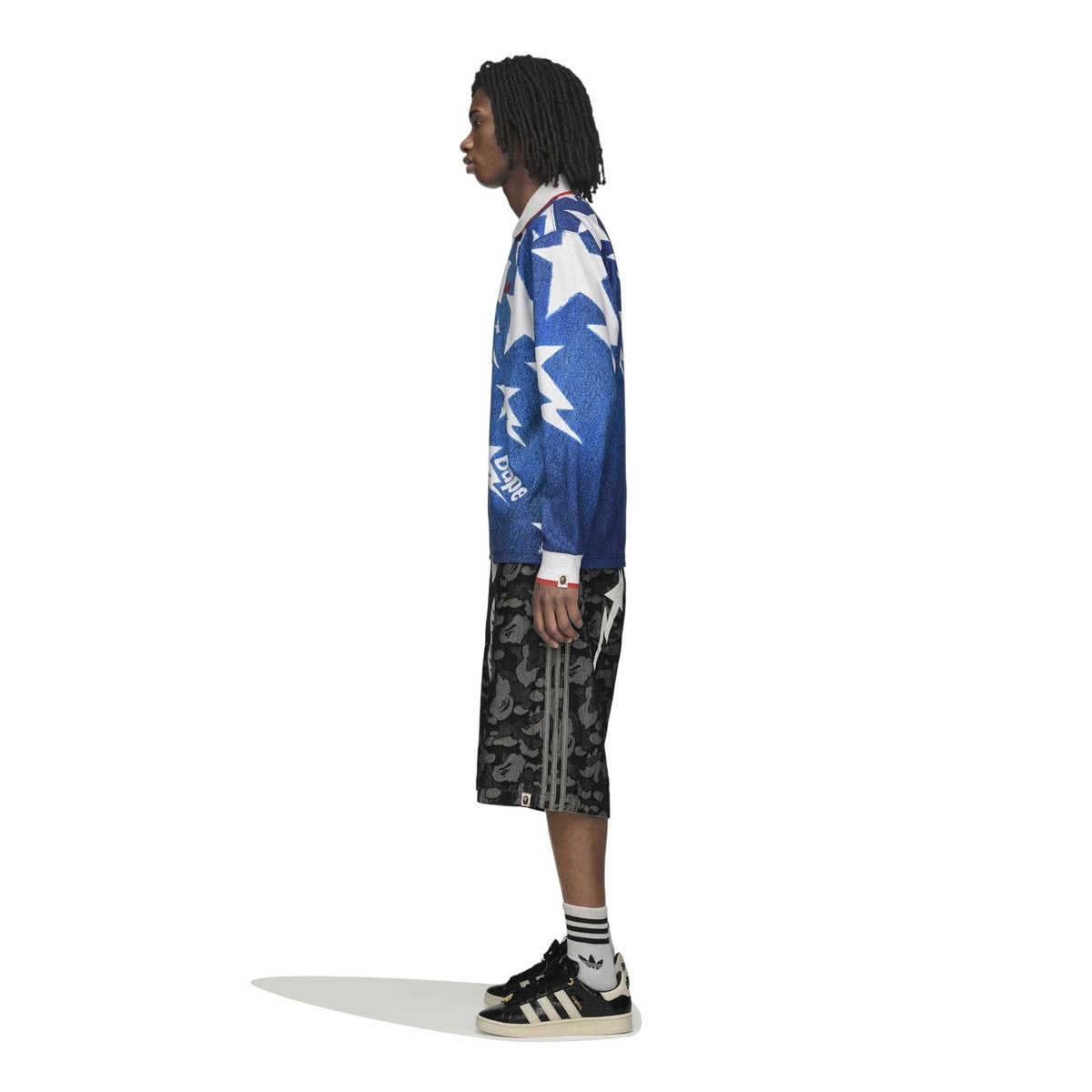 Adidas Originals x Bape (Medium Blue Denim) LSL Star Jersey KF4913 