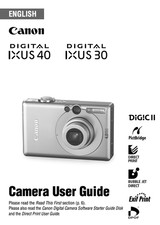 Canon IXUS 30 / 40 Digital Camera User Owner Instruction Manual