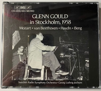 GLENN GOULD in Stockholm 1958 Mozart Haydn Beethoven Berg BIS UK 2 x CD