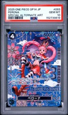 2025 One Piece Japanese The Azure Sea's Seven Perona Special Alt Art PSA 10 093
