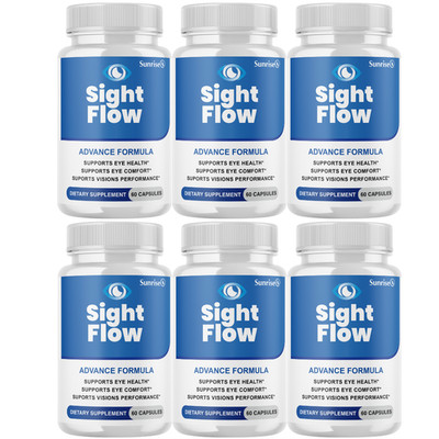 Sight Flow Eye Health Support, (6 Pack) Official Vision Comfort Supplement
