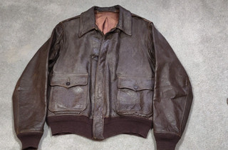 ORIGINAL VINTAGE WW2 AN J 3 ARMY AIR FORCE U.S.N. FLIGHT JACKET A 2 M 422A LG