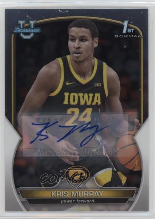 2022-23 Bowman U Chrome Chrome Prospect Auto Kris Murray #71 Auto 7s2