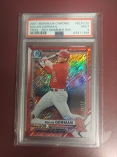 2021 Bowman Chrome Nolan Gorman #BCP-235 Prospects Red Shimmer Refractor /10