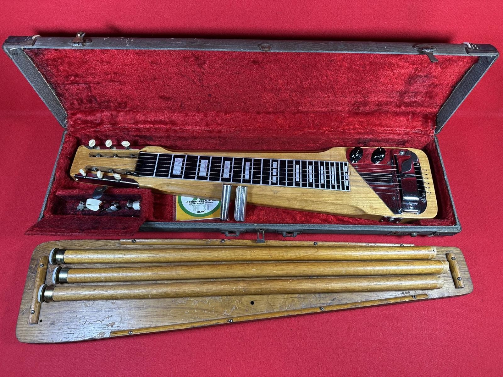 Vintage Rickenbacker Electro Lap Steel Guitar 1960-70 w Case & Stand-Plays Great