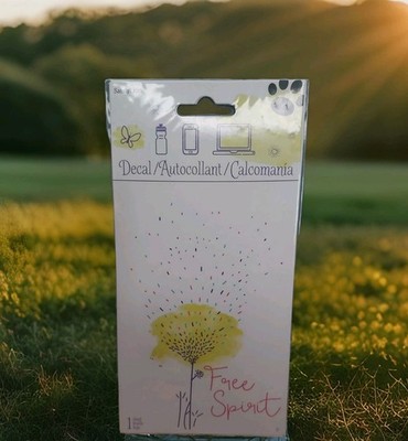 Free Spirit Decal For Laptop Bottle Positive Energy Flower To The Wind Roam Live