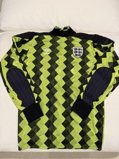 1988-90 England World Cup Goalkeepers Shirt/Jersey 7/10 M - Vintage