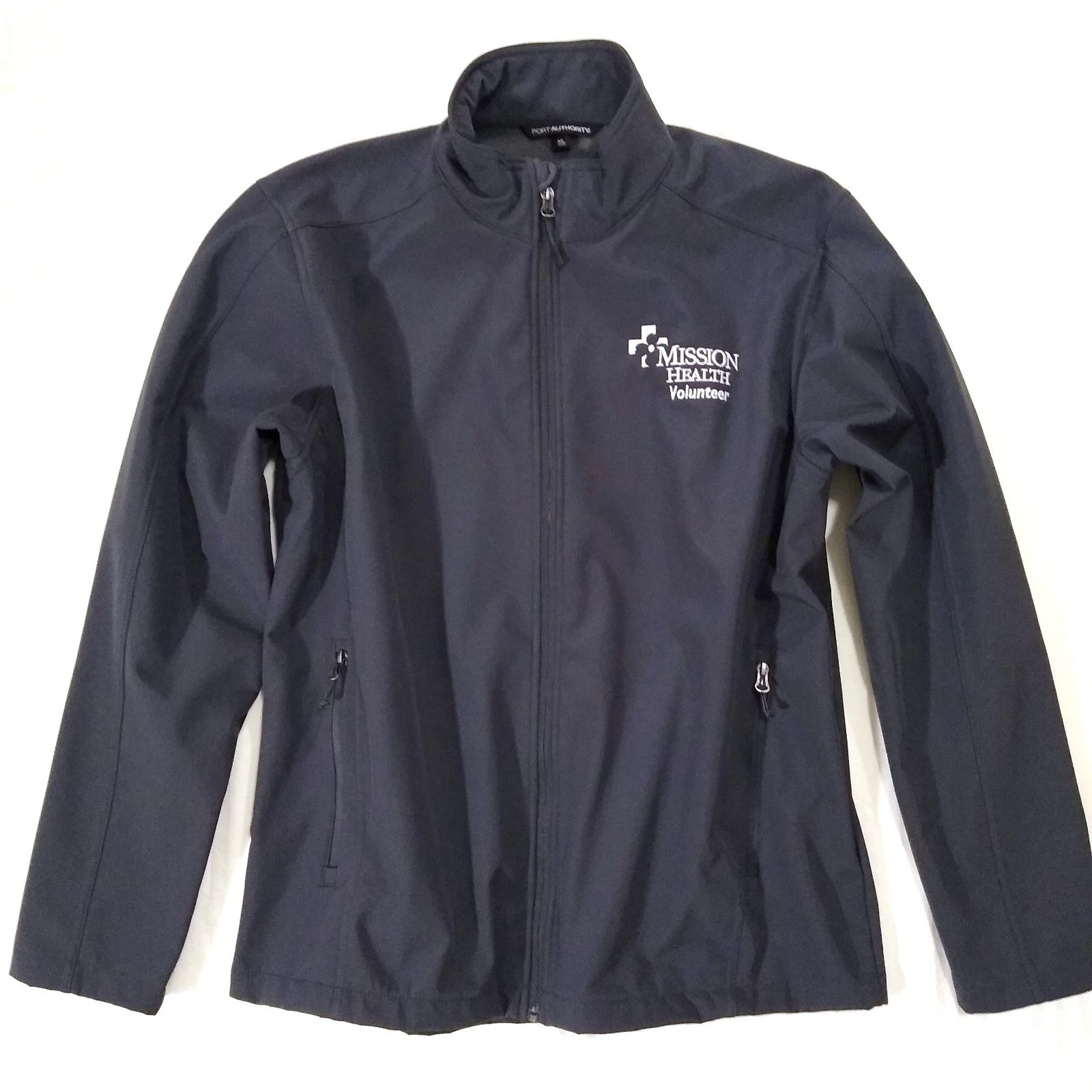 Gray Jacket Men’s Full Zip Windbreaker Warm Raincoat Grey Fleece Winter NWOT XL