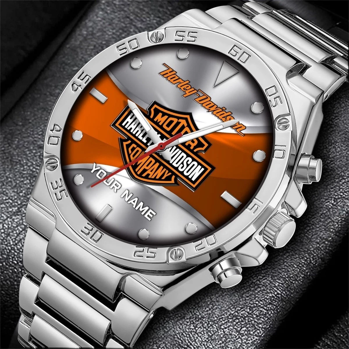 Personalized Harrley Motor Daviidson'n Racing Gentleman Stainless Steel Watch Gift