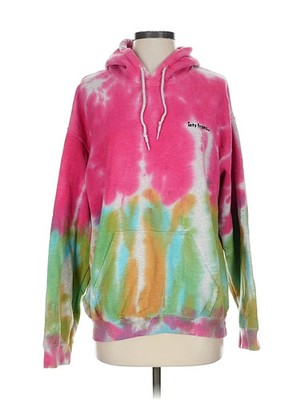 Iets frans Women Pink Pullover Hoodie S