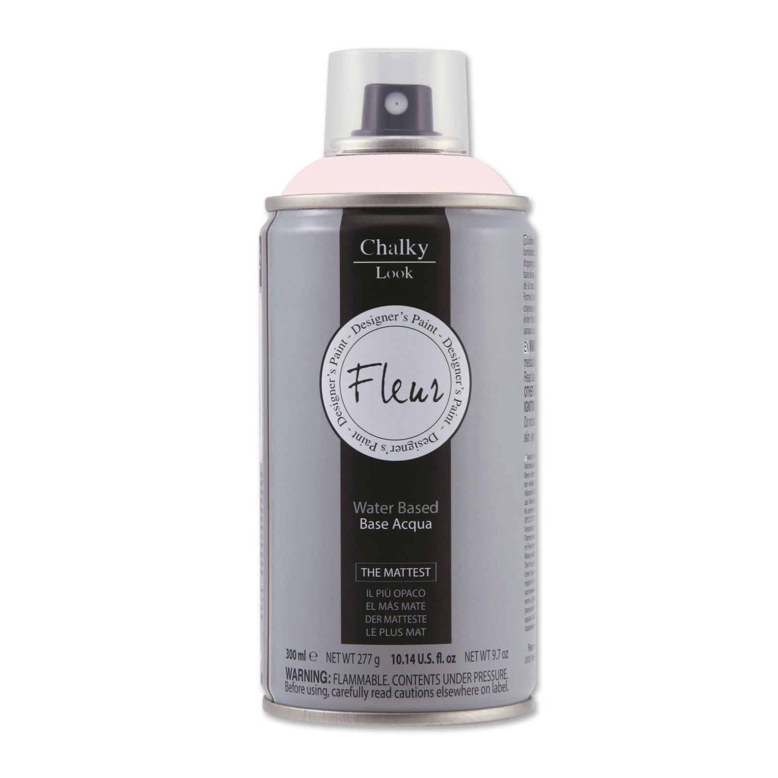 FLEUR Spray Vernice Chalk Paint, Extra Opaco, all' Acqua senza Odore, Multi CkIL