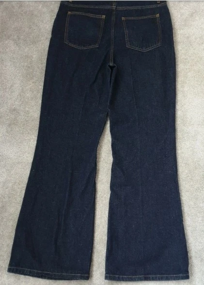 BNWT Women’s Next Flare High Rise Blue Denim Jeans Size 14 R - Image 4 of 4