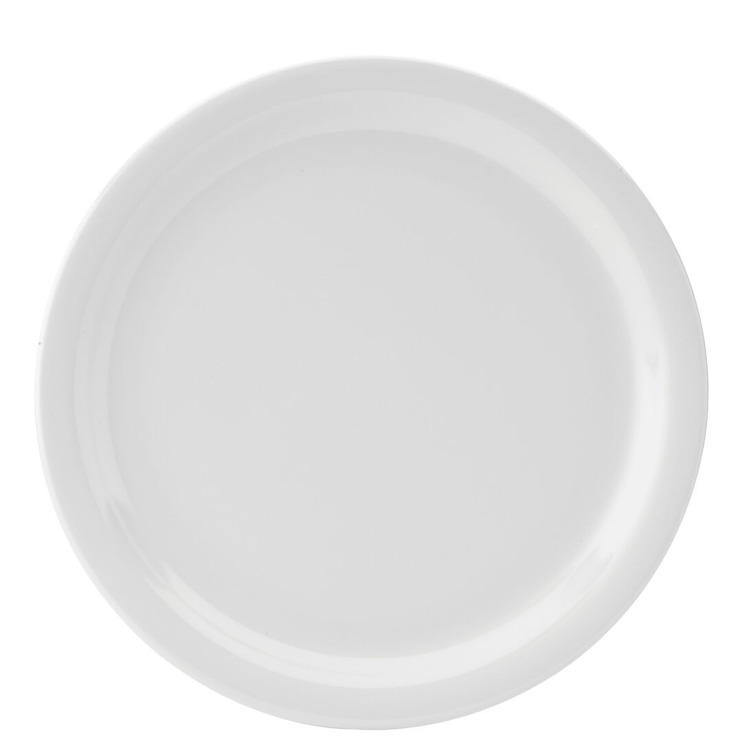 Plate Polar White Dinnerware Serving Plate Bars, Hotels 9"""" (23Cm) Pack Of 48