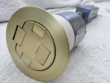 Legrand Wiremold 4" Prewired Surface Duplex, Satin Brass 4ATCP2RSB 