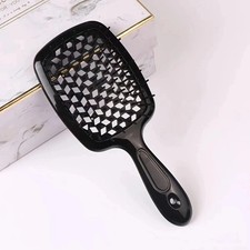 Brush Detangle Detangling Natural Boar Bristle Hair Brush Curved Women's UK