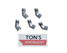 5 Steel Angled 45 Degree Snap Crimp On Spark Plug Terminals With Clip 7mm 8mm