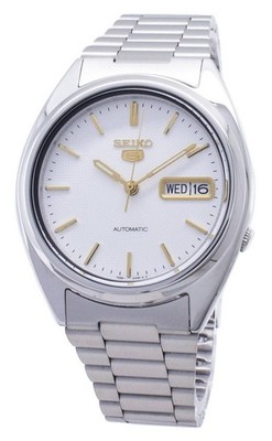 Seiko 5 Automatic 21 Jewels Stainless Steel Day/Date SNXG47K1 30M Mens Watch