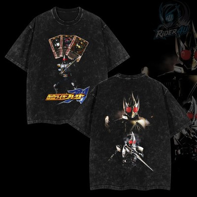 Rider4U Kamen Rider Blade King Form Oversized Washed T-Shirt 100% Premium Cotton