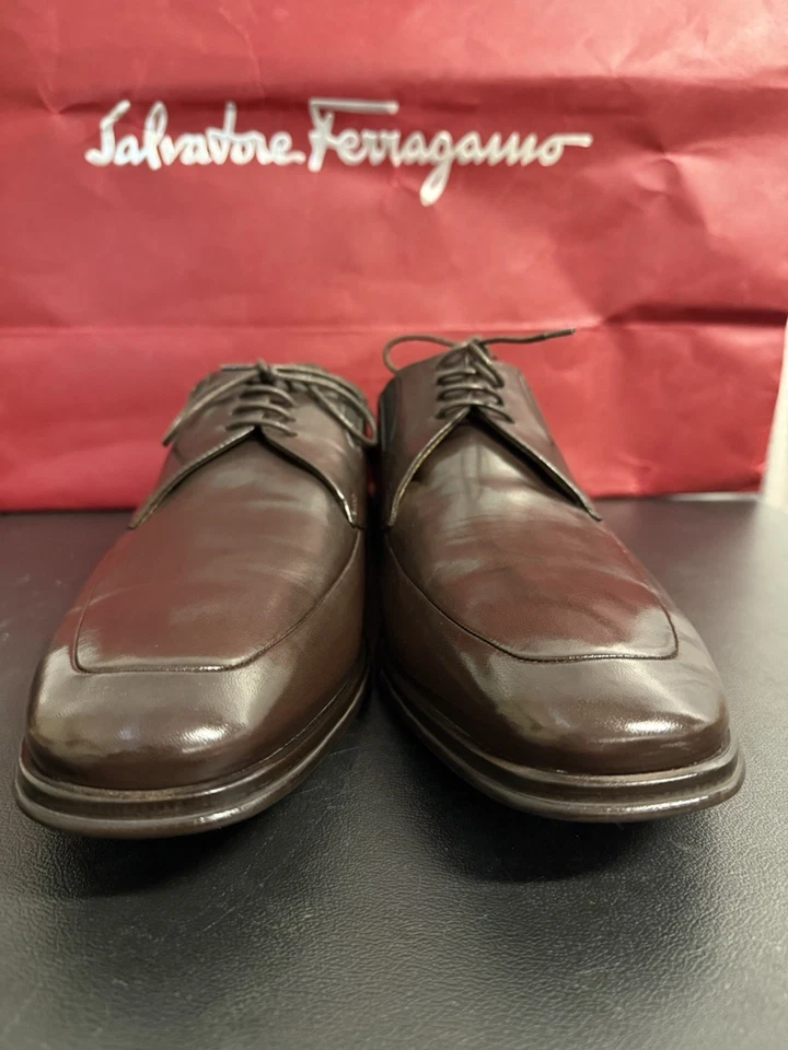 Bruno Magli Zapatos Hombre Marrón Oxford Mocasines Con Cordones US 13 $495 MSRP Foto 4 de 4