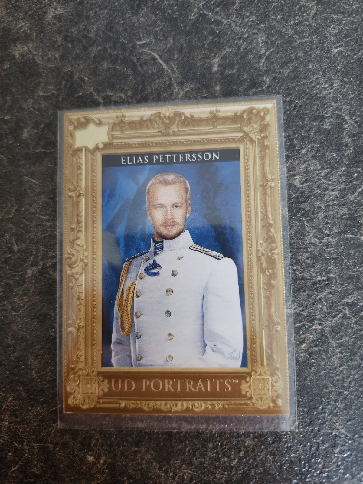 2023-24 Upper Deck Series 2 UD Portraits Elias Pettersson Card# P-45